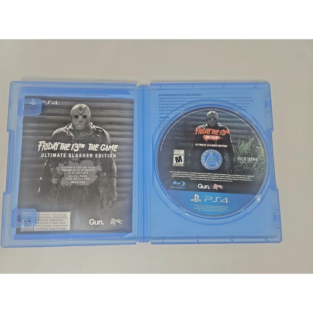 Friday the 13th The Game Ultimate Slasher Edition PS4 Complete Untested